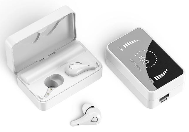 Vannavstøtende Bluetooth hodetelefoner med støyreduksjon, designet for aktiv livsstil.