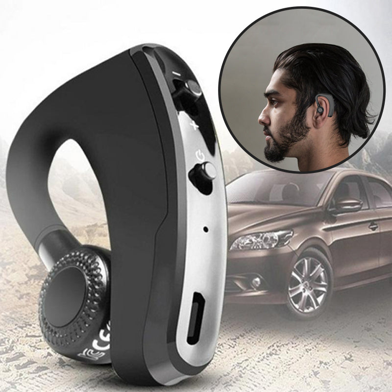 "Trådløse Bluetooth-hodetelefoner med 8D Bass, svart design, V5.0, klare for en overlegen lydopplevelse."