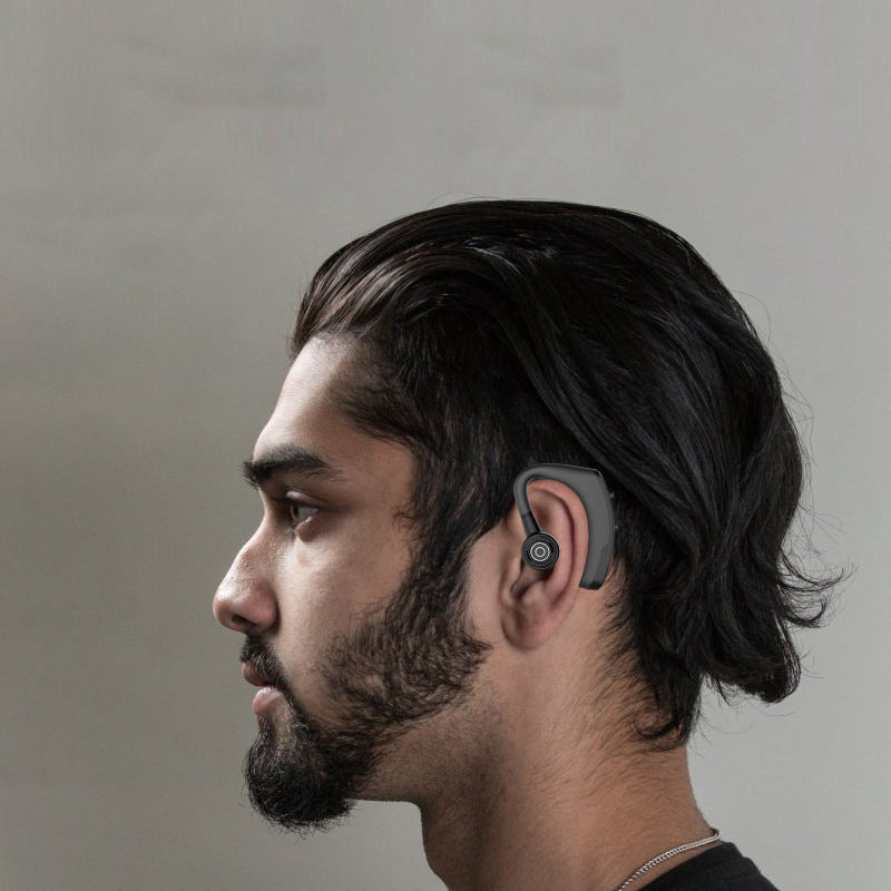 "Trådløse Bluetooth-hodetelefoner med 8D Bass, svart design, V5.0, klare for en overlegen lydopplevelse."