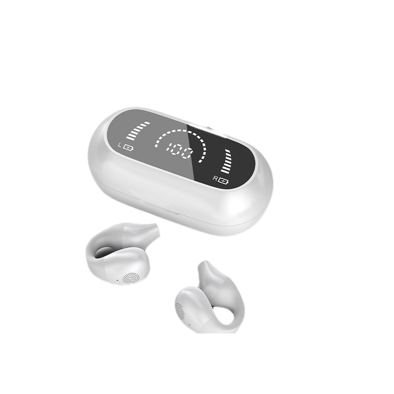 "Trådløse Bluetooth øreplugger, sort, med ergonomisk design og kompakt form. Klar lyd og støyreduksjon."