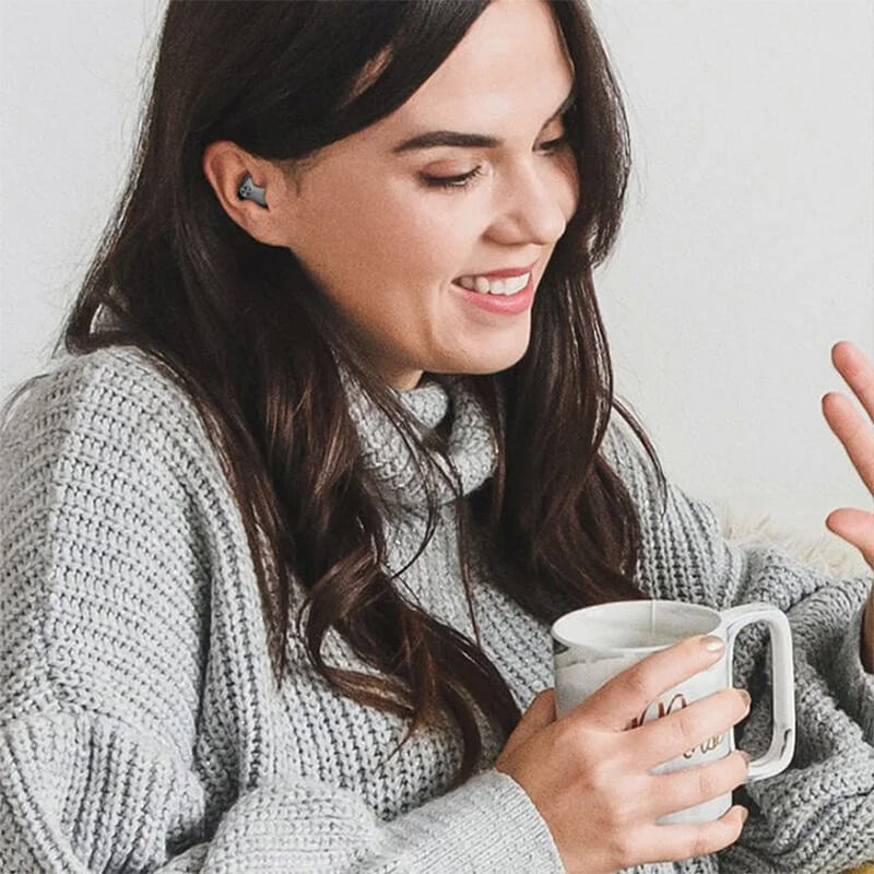 Trådløse usynlige sovende ørepropper, ergonomisk design, IPX5 vanntette, komfortable for side-sovende, nesten umerkelige.
