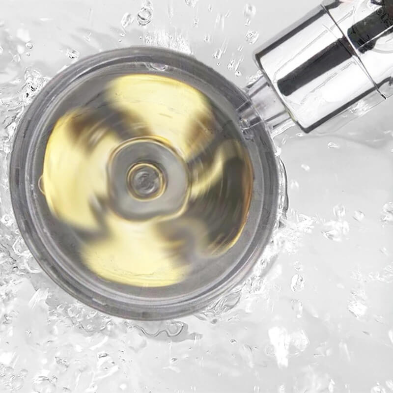 360° turbo dusjhode med filter, for renere og sunnere dusj på baderommet
