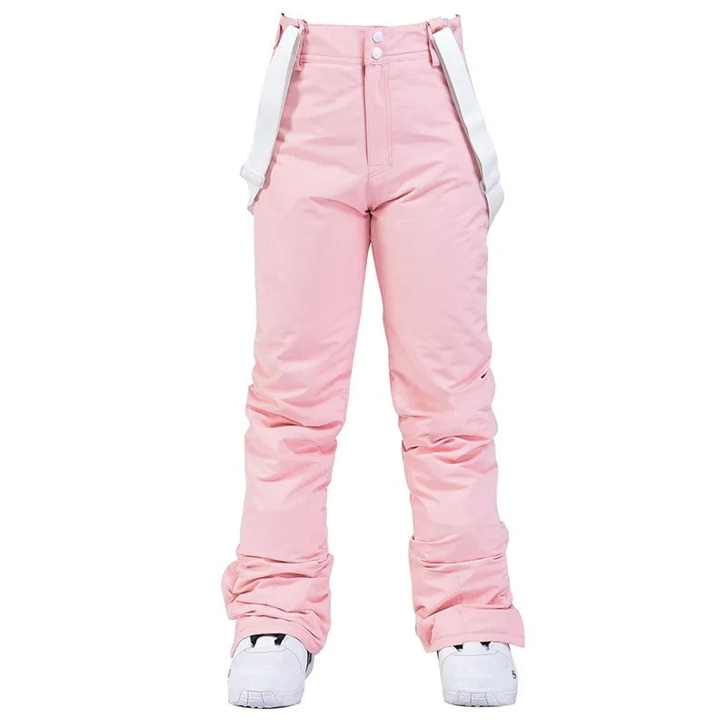 Tykk unisex vinterbukse med justerbare seler. Perfekt for ski, snowboard og utendørsaktiviteter i kulde.