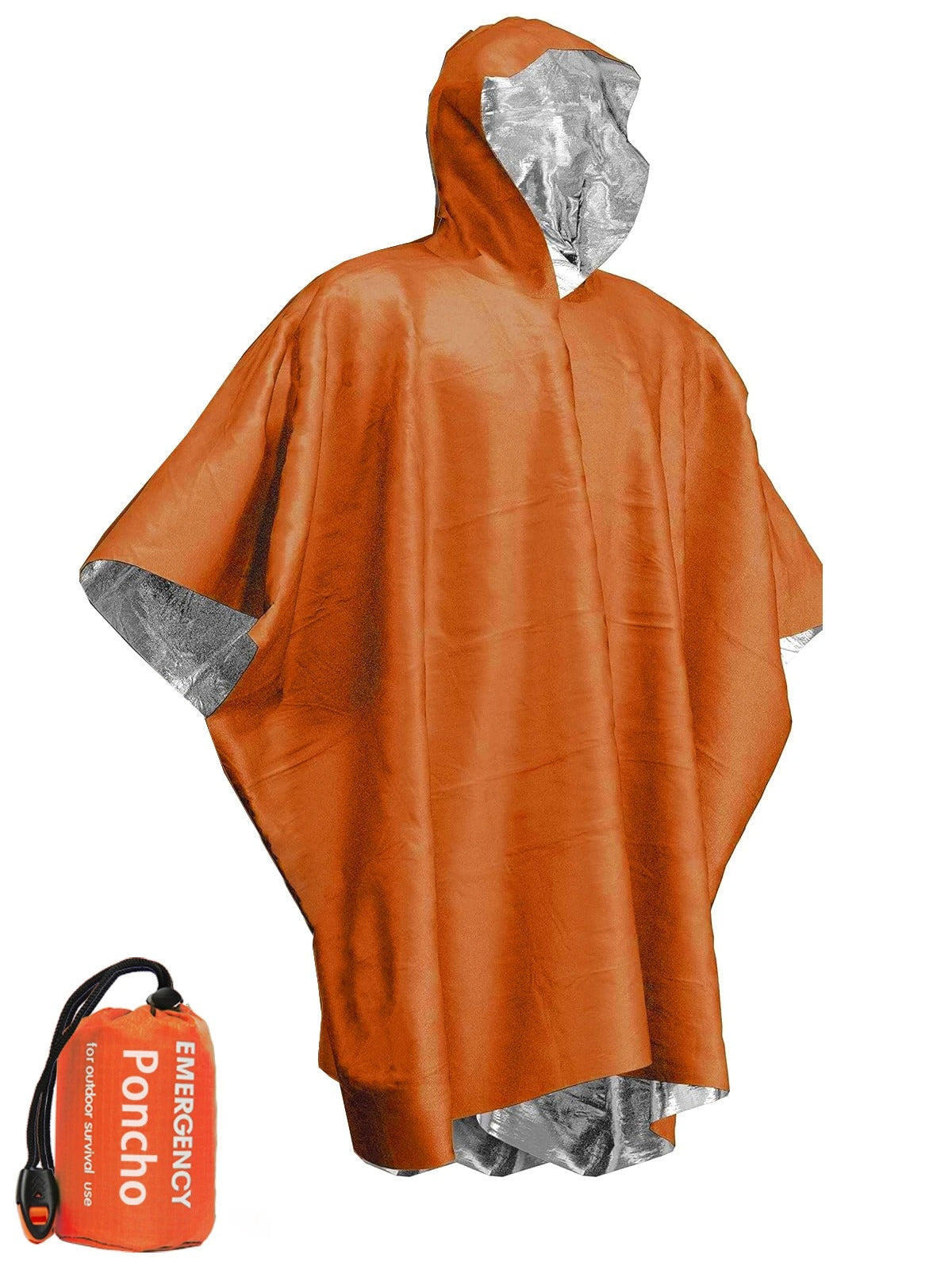 Allsidig unisex regnponcho som regnfrakk, ly eller underlag; vanntett turutstyr for utendørs eventyr.