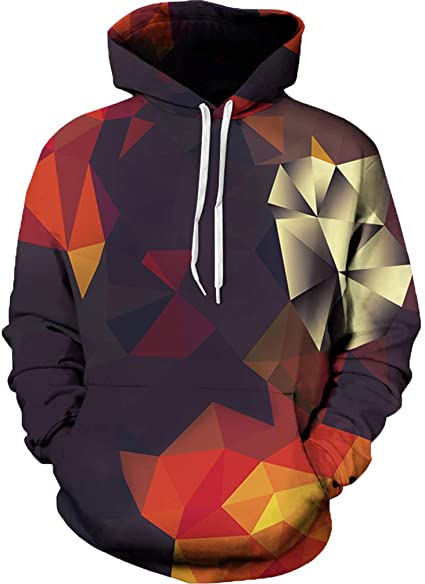 Høy kvalitet unisex 3D-print hettegenser med unike mønstre. Komfortabel og stilig design.