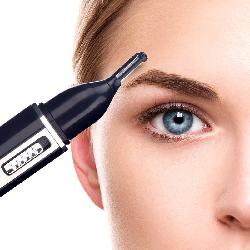 Unisex oppladbar trimmer sett med forskjellige hoder for kroppspleie