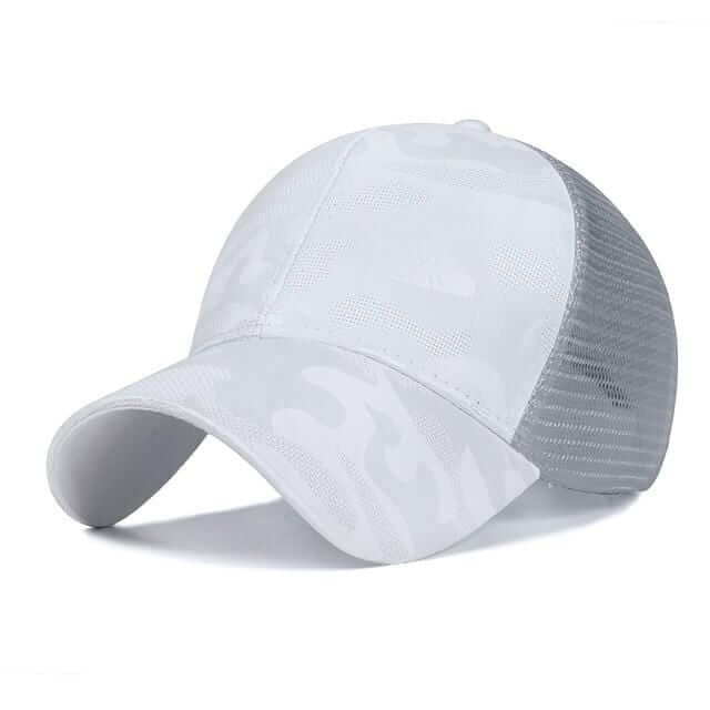 Regulerbar unisex fritidslue i grått bomullspolyester, perfekt for trening og hverdagsbruk
