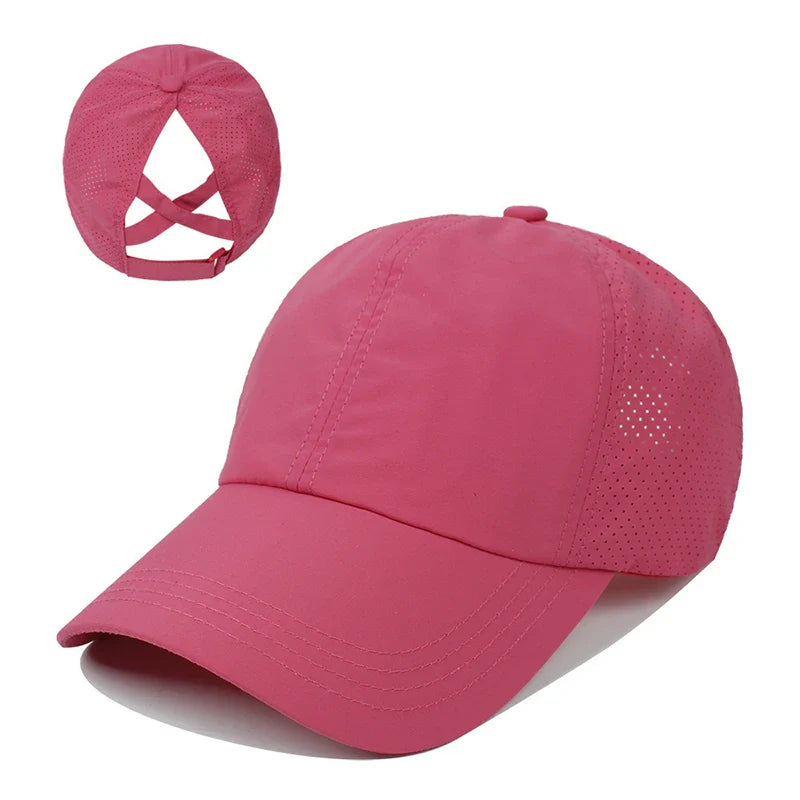 Slitesterk unisex baseballcaps med justerbar rem, pustende stoff, perfekt for trening og fritid.