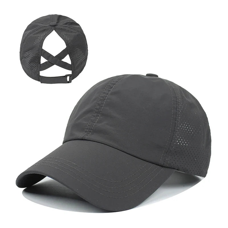 Pustende unisex baseballcaps, ideell for varme dager, justerbar passform for sport og fritid.