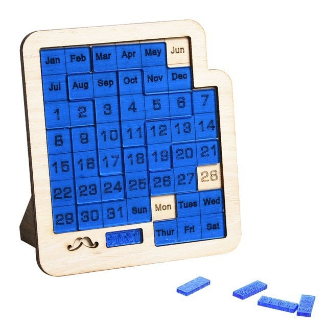 Trepuslespill kalender, en unisex daglig utfordring som pedagogisk leketøy for barn og voksne.