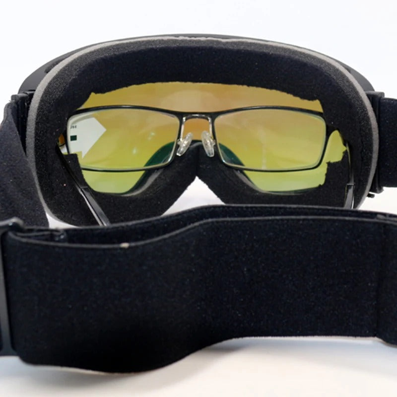 Unisex skibriller med bred, solid ramme for maksimal beskyttelse og komfort