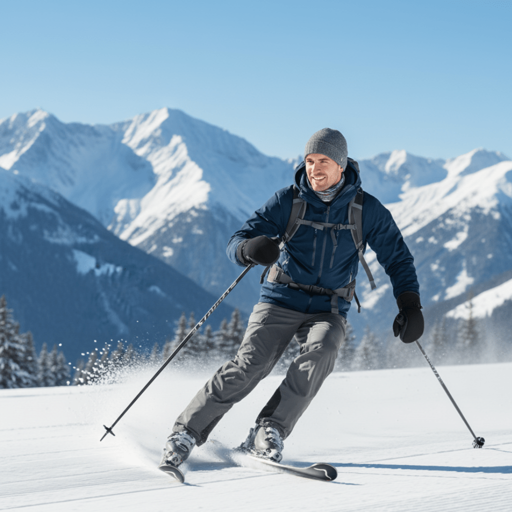 Par unisex elektriske oppvarmede hansker, designet for vinteraktiviteter. Perfekte ski- og turhansker i kulde.