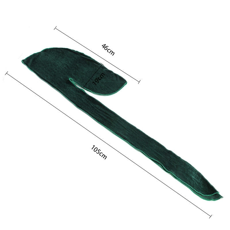 Gult fløyel durag hodeplagg, perfekt for å oppnå og vedlikeholde bølger