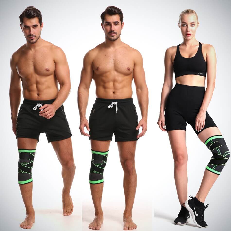 Unisex knebeskytter med ergonomisk design, gir fleksibel beskyttelse og støtte under aktivitet.