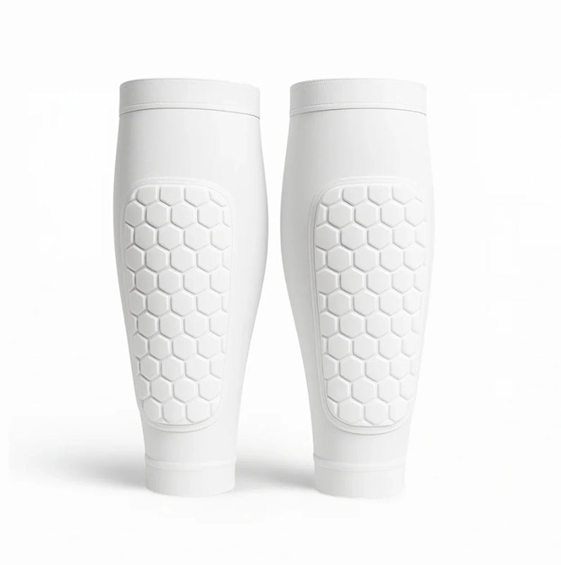 Kompresjonsleggbeskytter, unisex design for sport og generell benbeskyttelse