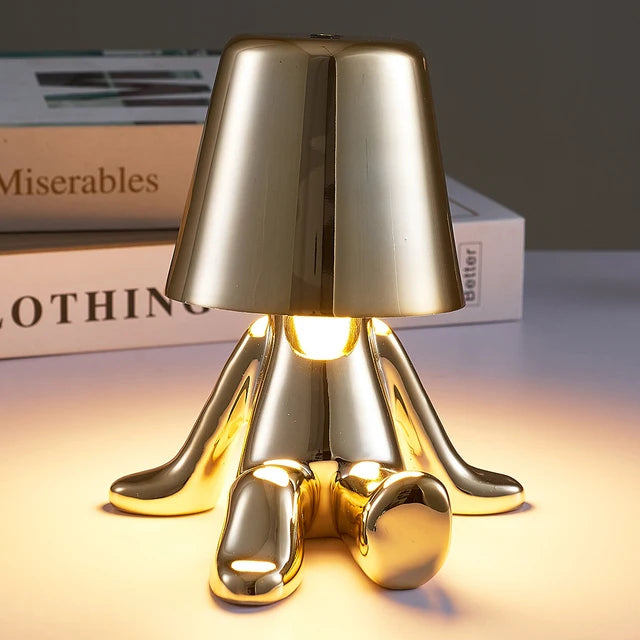 LED-belysning: dimbar bordlampe for soverom, unisex design og varmhvit lysfarge.