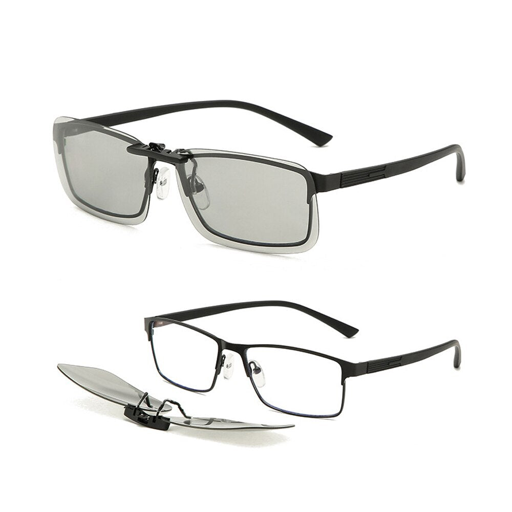 Unisex polariserte klips-solbriller med TAC-linser for forbedret syn og UV400-beskyttelse