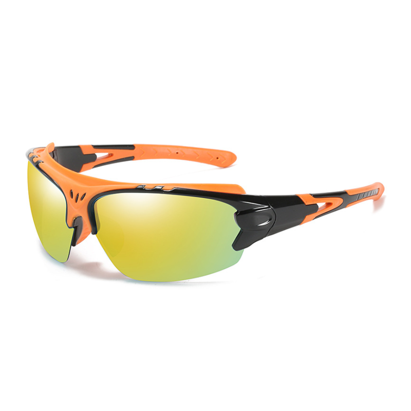 "Unisex polariserte solbriller, UV400 beskyttelse, halvramme, justerbare neseputer, moderne design, flere farger tilgjengelig