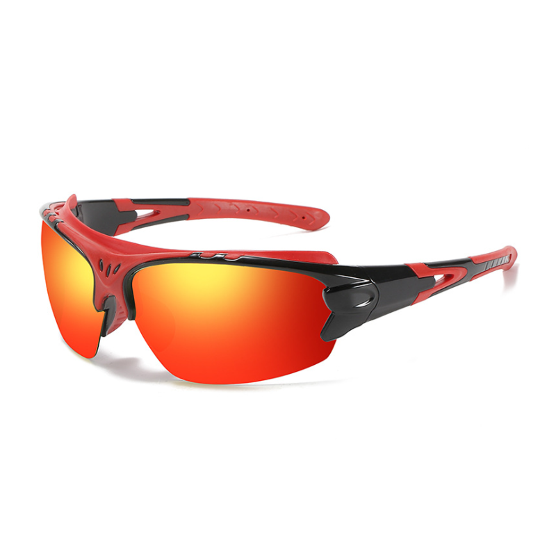 "Unisex polariserte solbriller, UV400 beskyttelse, halvramme, justerbare neseputer, moderne design, flere farger tilgjengelig