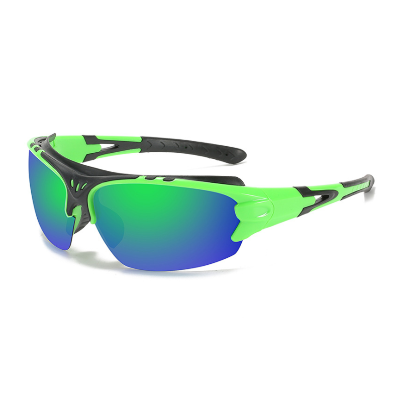 "Unisex polariserte solbriller, UV400 beskyttelse, halvramme, justerbare neseputer, moderne design, flere farger tilgjengelig