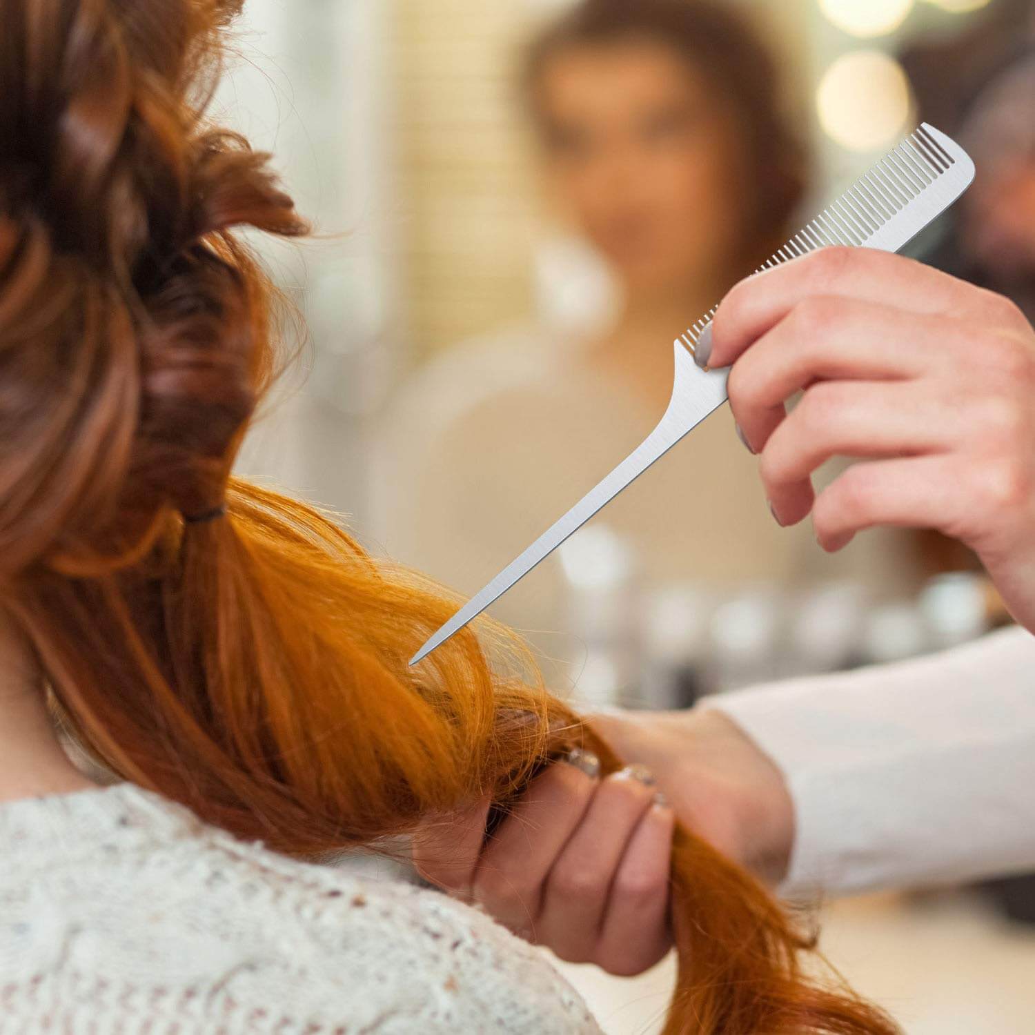 Unisex hårstylingskam med antistatisk behandling, gir glatt og flokefritt hår under profesjonell styling