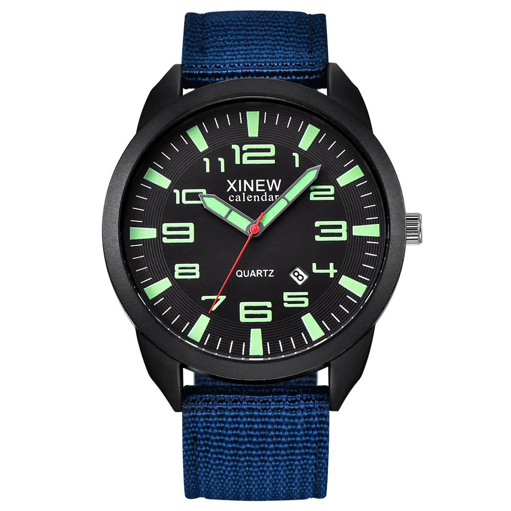 Tidløs unisex armbåndsur, moderne quartzklokke med lysende urskive, et allsidig tilbehør.