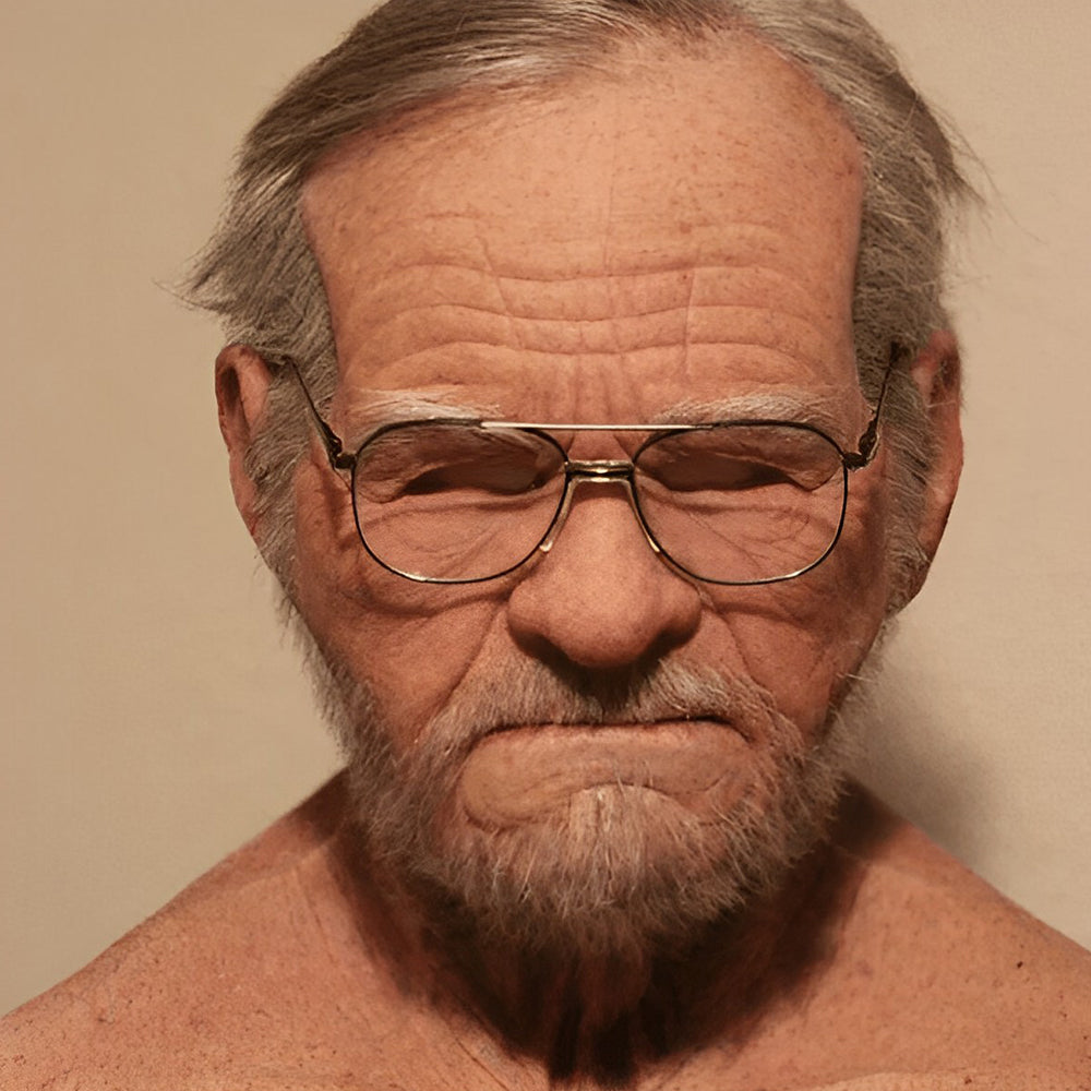 Nisse ansiktsmaske, realistisk lateks for cosplay, teater og julearrangementer.