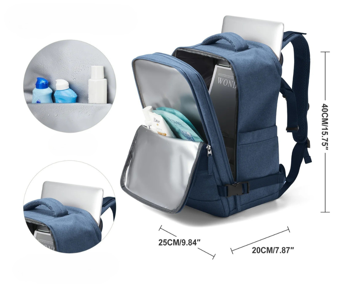 Slitesterk unisex ryggsekk, perfekt som reisesekk og for organisering av arbeidsutstyr.