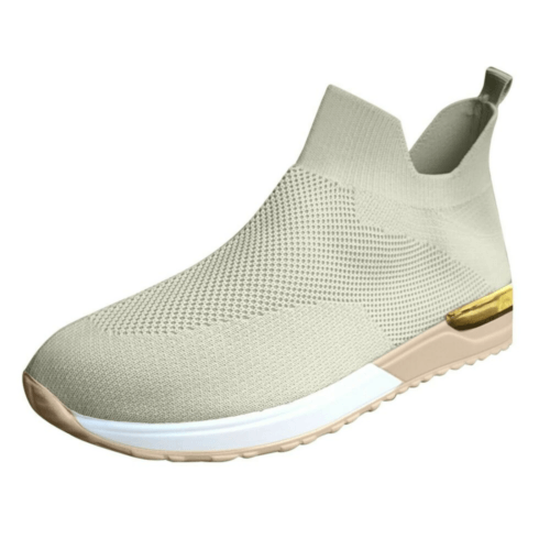 Unisex slip-on fritidssko i pustende mesh, ortopedisk design for komfort og fotstøtte.