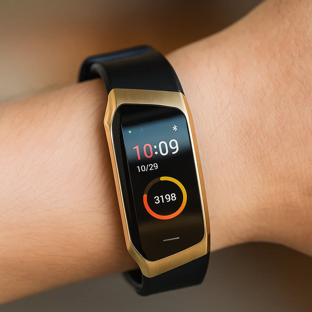 Unisex Smartklokke med Fitness Tracker og Pulsmåler