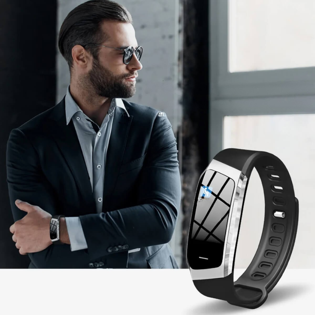 Unisex Smartklokke med Fitness Tracker og Pulsmåler