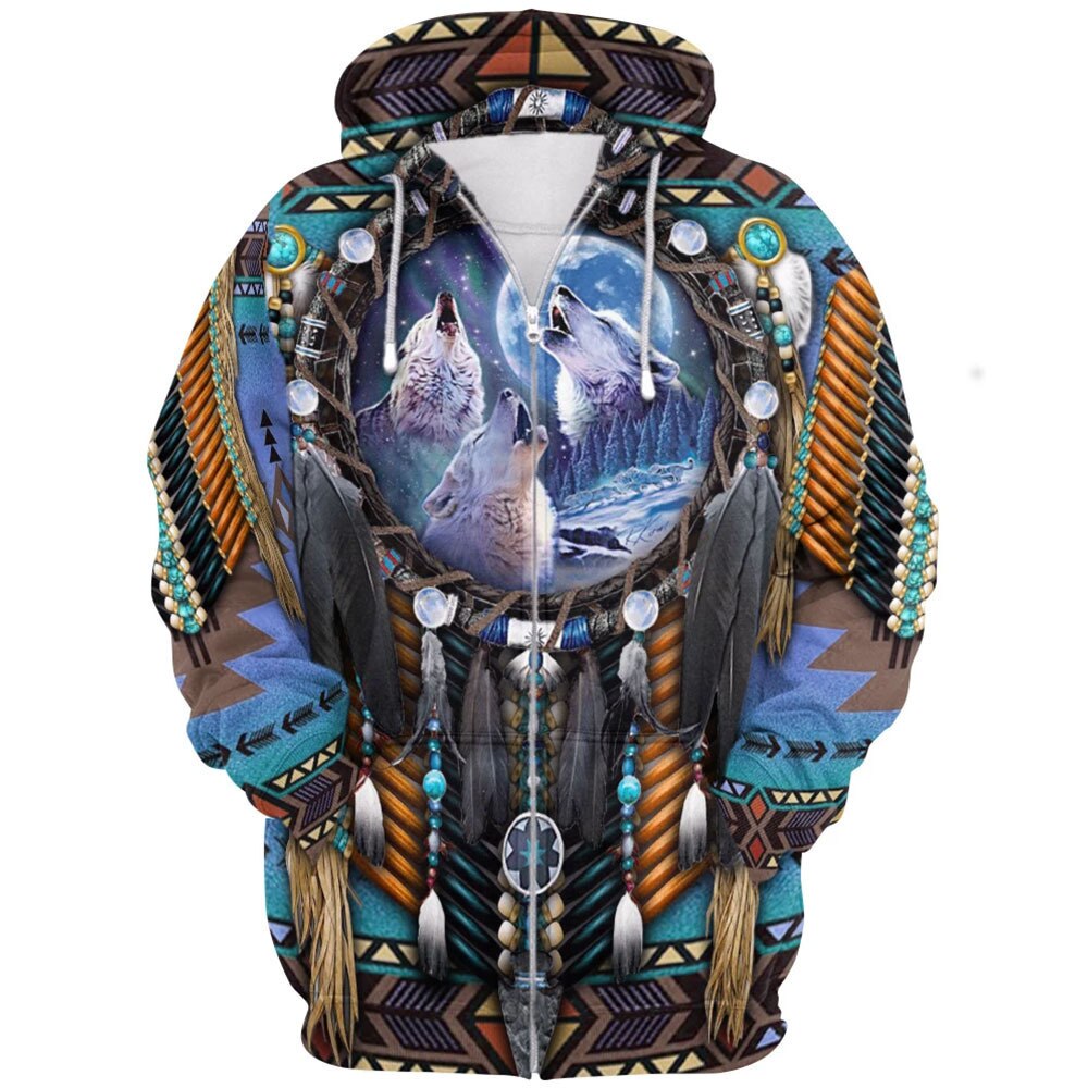 Allsidig ullgenser med 3D tribal-design, unisex og stilig for alle anledninger.
