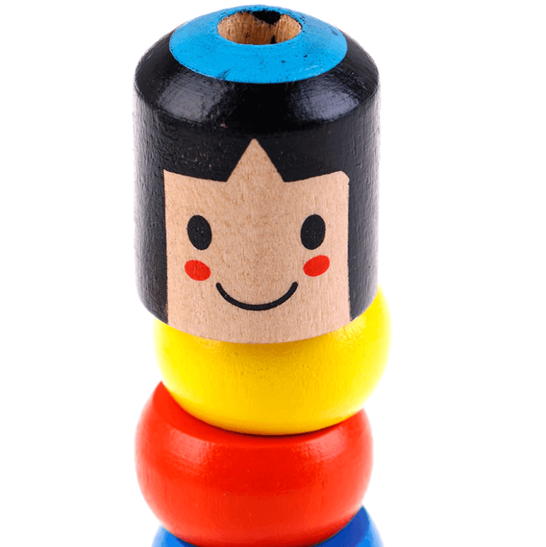 Pedagogisk treleketøy: Unisex Daruma, demonstrerer fysikkens prinsipper på en leken måte.