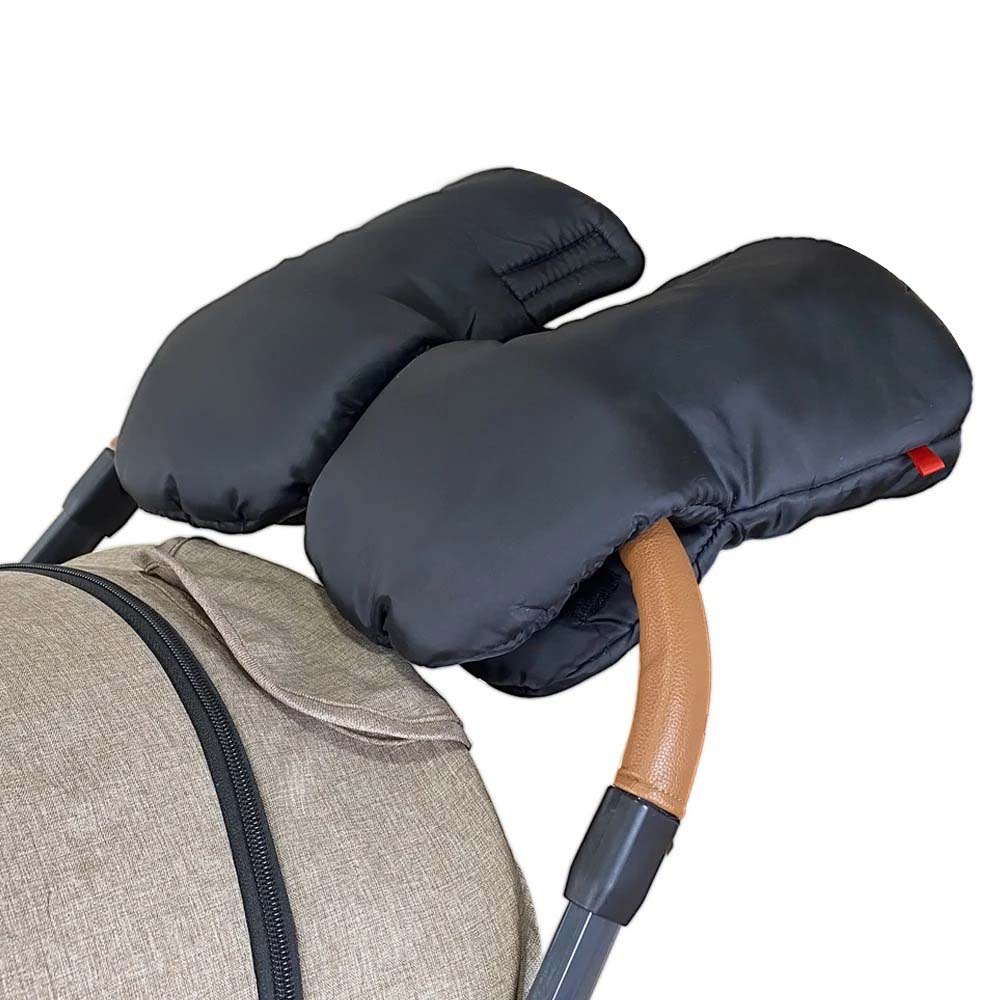 Komfortable og varme barnevognhansker i fleece. Vinterhansker som sikrer at foreldre har varme hender ute.