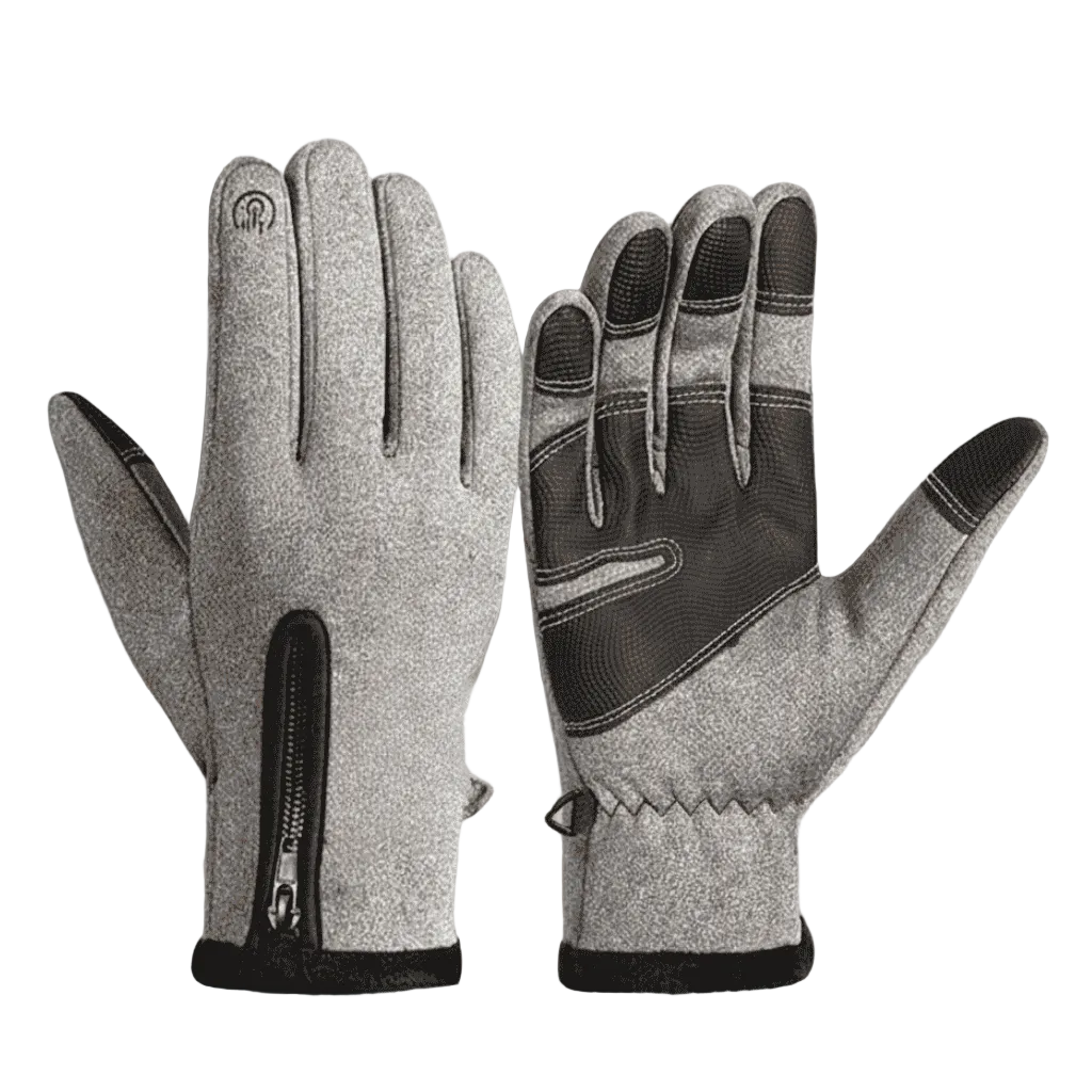 Unisex vinterhansker med berøringsskjermfunksjon for utendørsaktiviteter i kaldt vær; vanntette og vindtette.