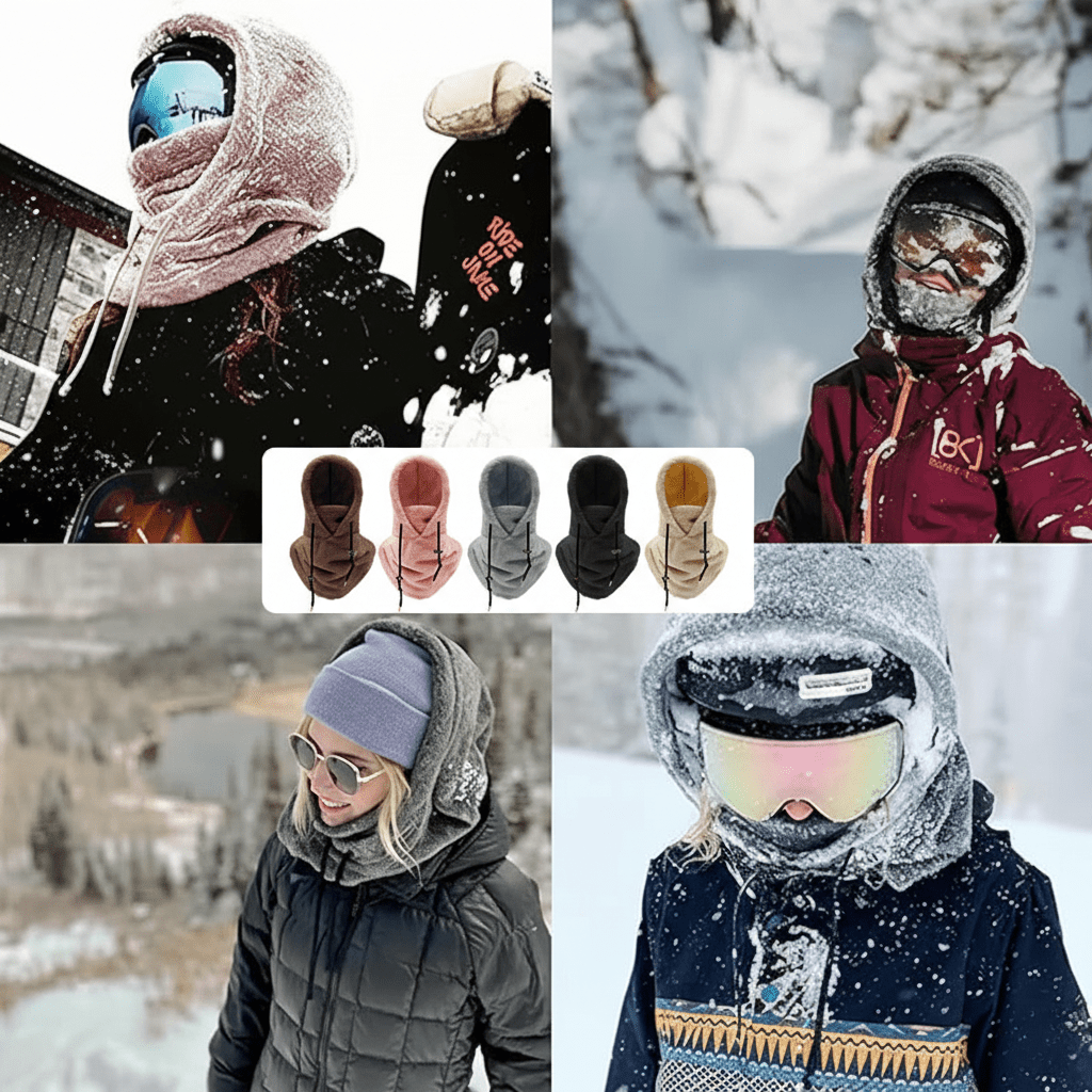 Vinterlue med fleecelinning. Varm, pustende og vindtett design for unisex bruk i kaldt vær.