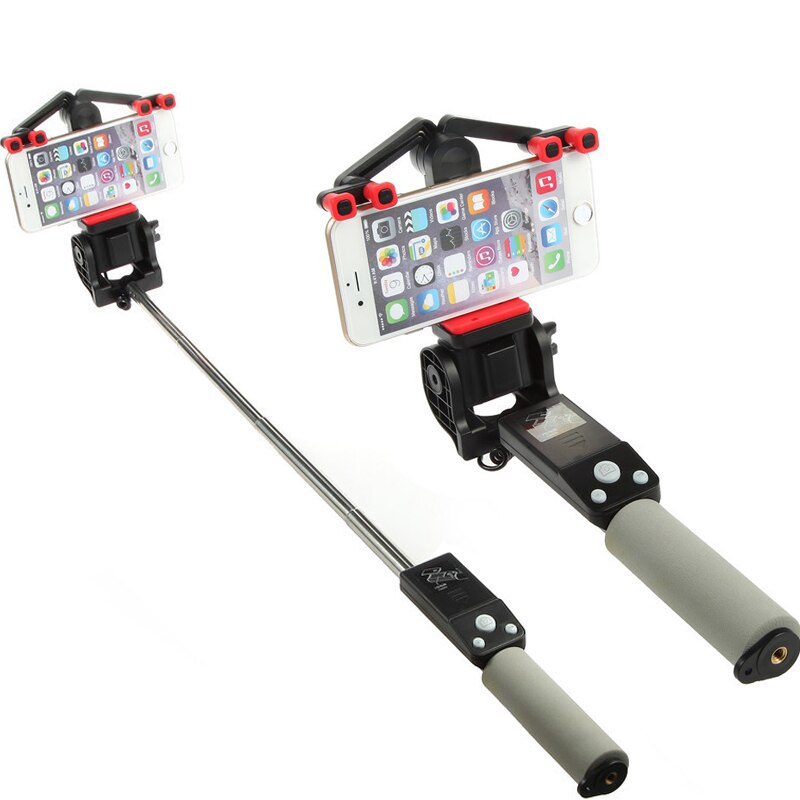 Universal 360° roterbar selfiestick for mobiltelefon, perfekt for vlog og reisebilder med Bluetooth-fjernkontroll.