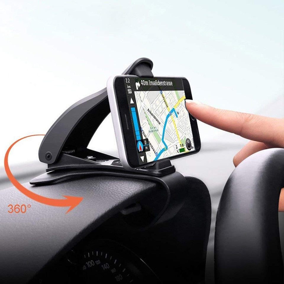 Solid bilklips telefonholder for dashbord, gir stabil og sikker mobilholder.