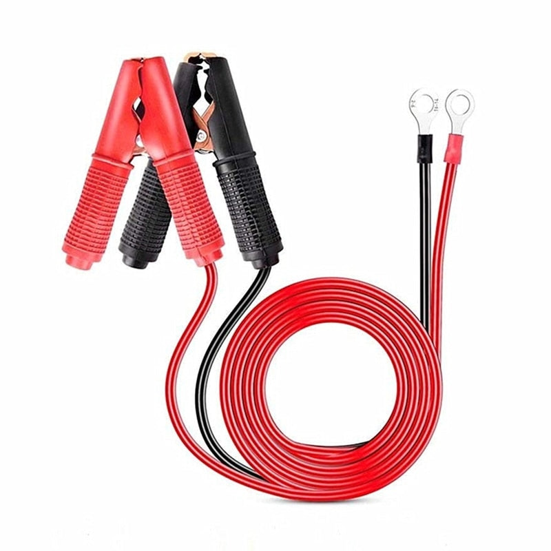 Universell bilbatteriklemmekabel for pålitelig motorstart, egnet for 12V/24V kjøretøy, bil, båt, campingvogn.