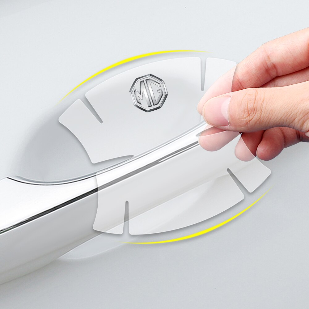 Universell bildørbeskytter mot riper for dørhåndtak, transparent PVC silikon for bil styling
