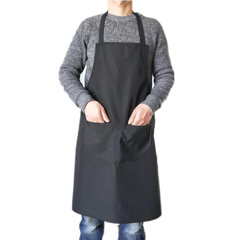 Praktisk vanntett forkle. Uunnværlig for baking, holder deg ren fra mel og deig.