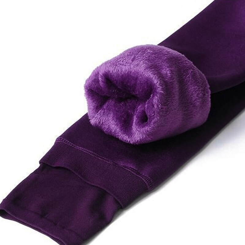 Vinterklare kasjmir leggings for kvinner, mykt fløyelsfôr for varme, stil og komfort