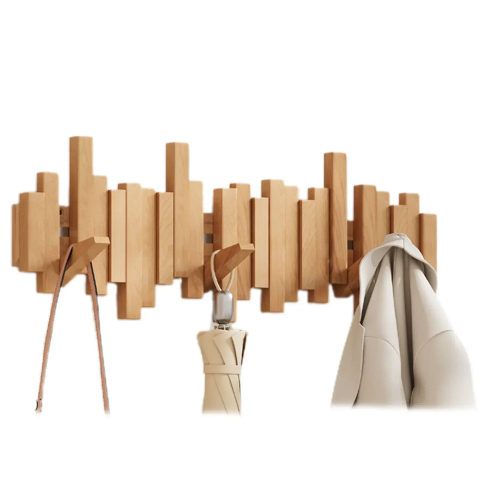 Stilren, minimalistisk kleshenger i skandinavisk design. Perfekt veggmontert oppbevaring for entreen.