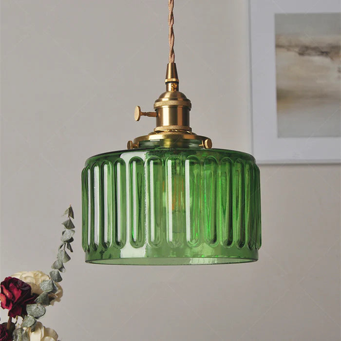 Vintage krystallen pendellampe med glassdesign. Elegant hengelampe for hjemmet, justerbar høyde for perfekt stil.