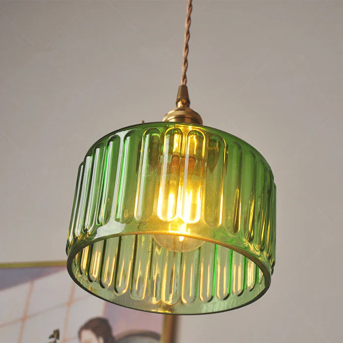 Vintage krystallen pendellampe med glassdesign. Elegant hengelampe for hjemmet, justerbar høyde for perfekt stil.