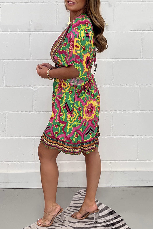 Rachel Jumpsuit with trendy summer print