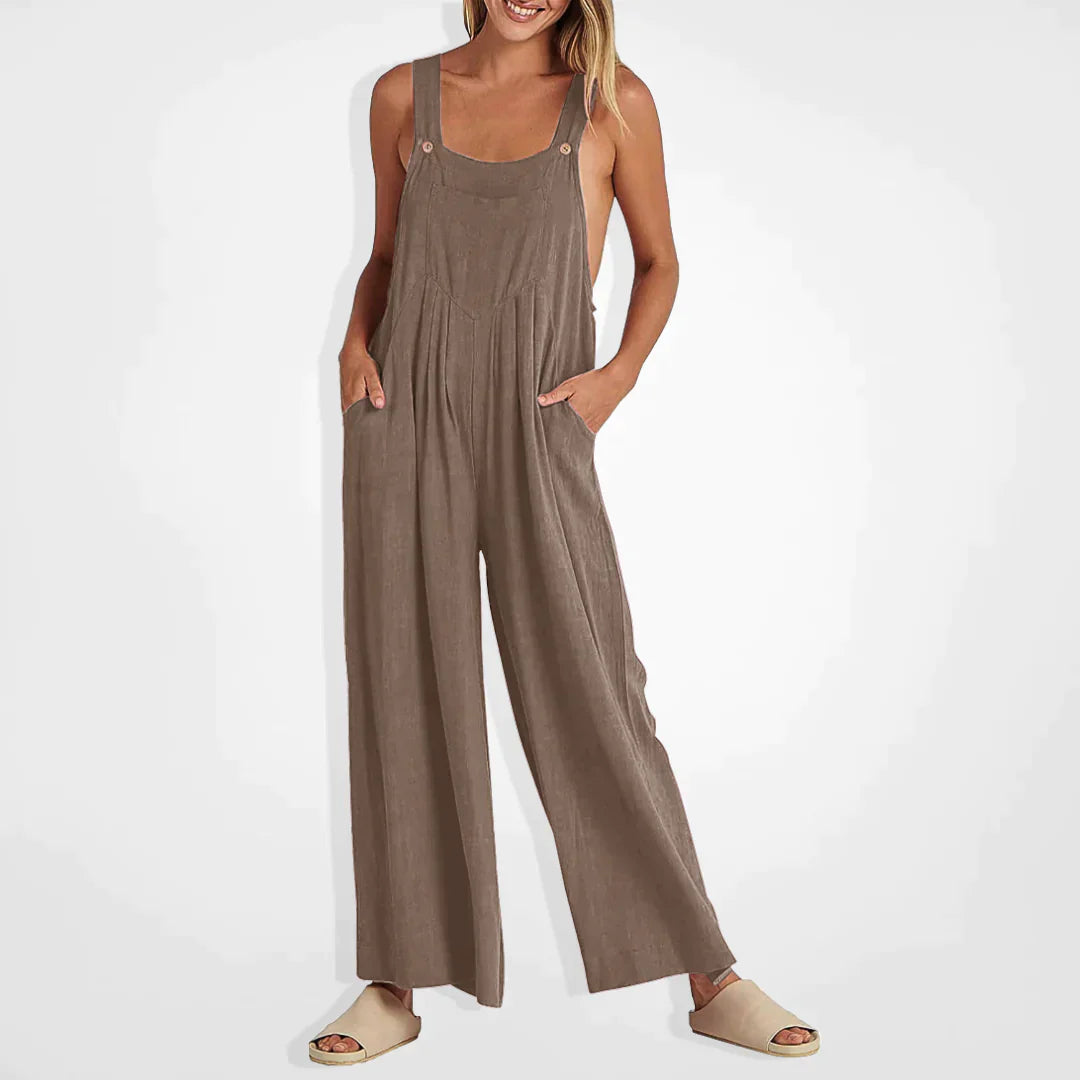 Valeska Plus-size jumpsuit with wide legs